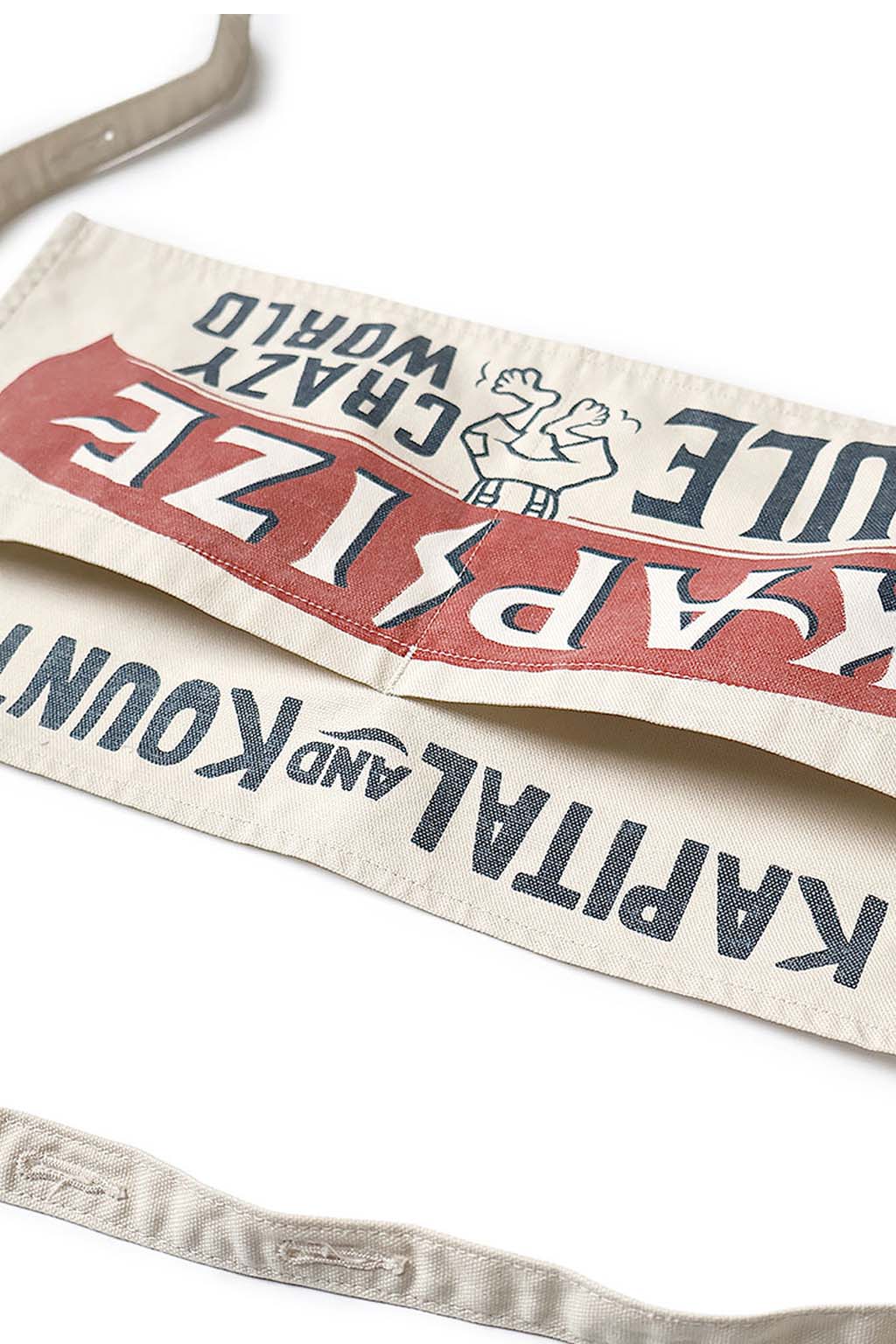 Kapital - Canvas Short AD Apron (KAPSIZE RULE) - Red