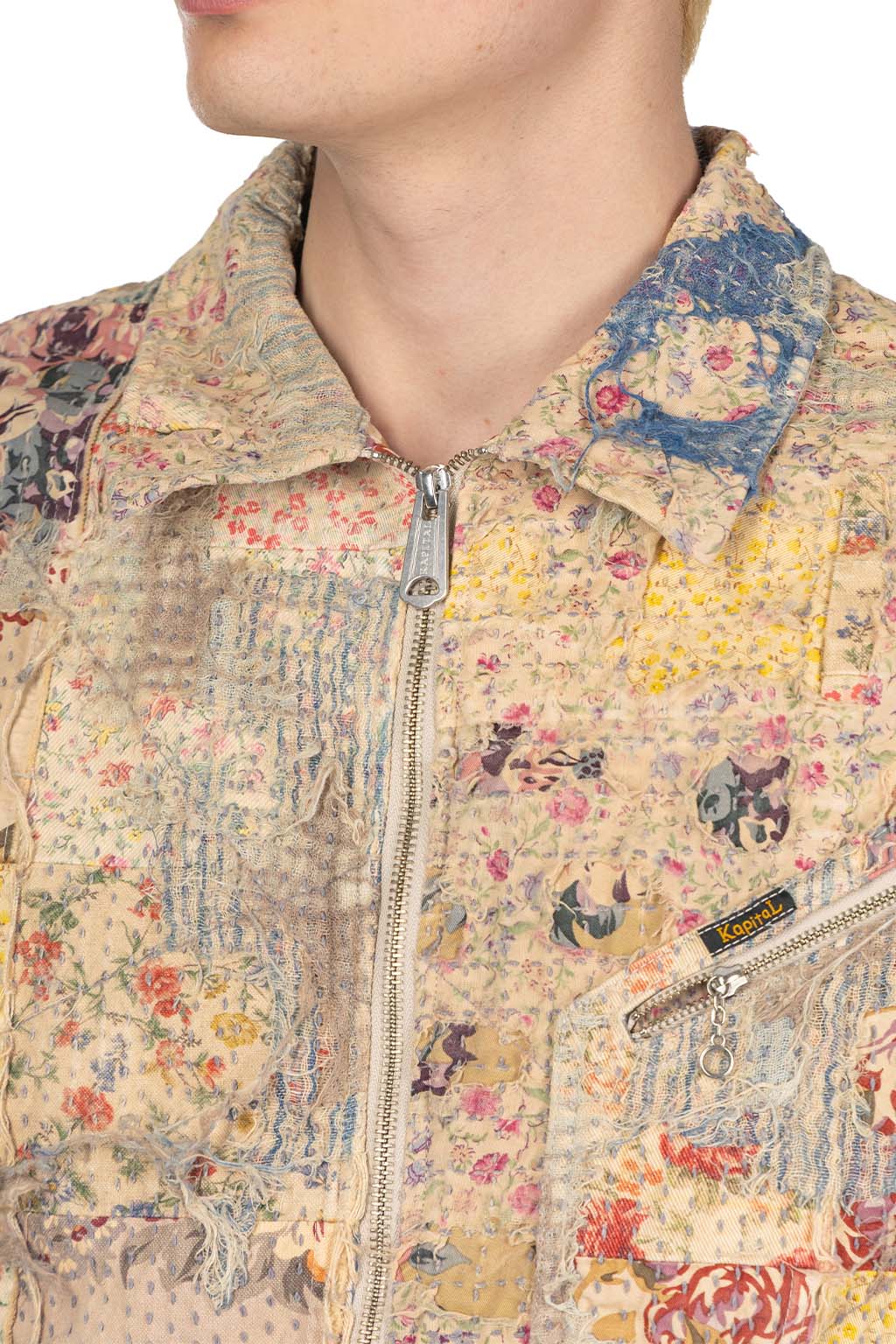Kapital - Champetre BORO ZIP UP Blouson - Virgin Mary