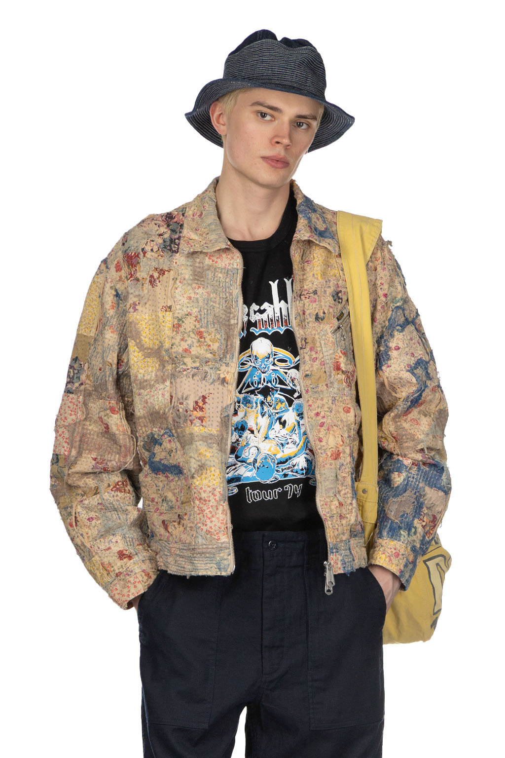 Kapital - Champetre BORO ZIP UP Blouson - Virgin Mary