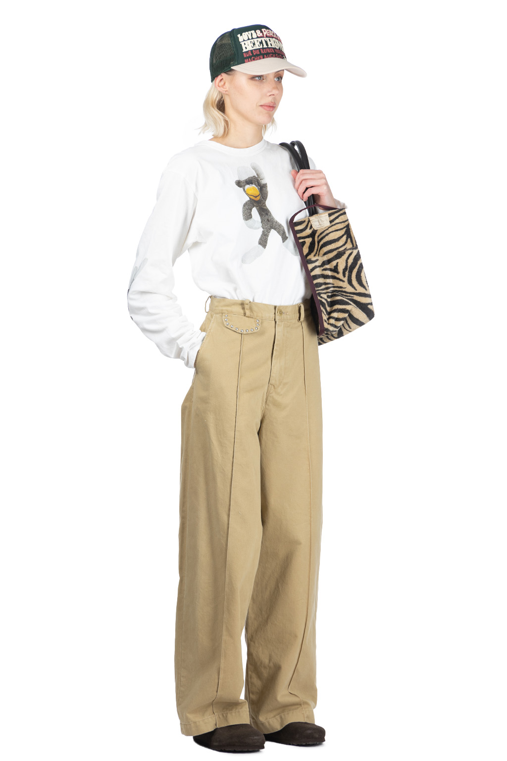 Kapital - Chino BOOGIE DAY Baggy Pants - Beige