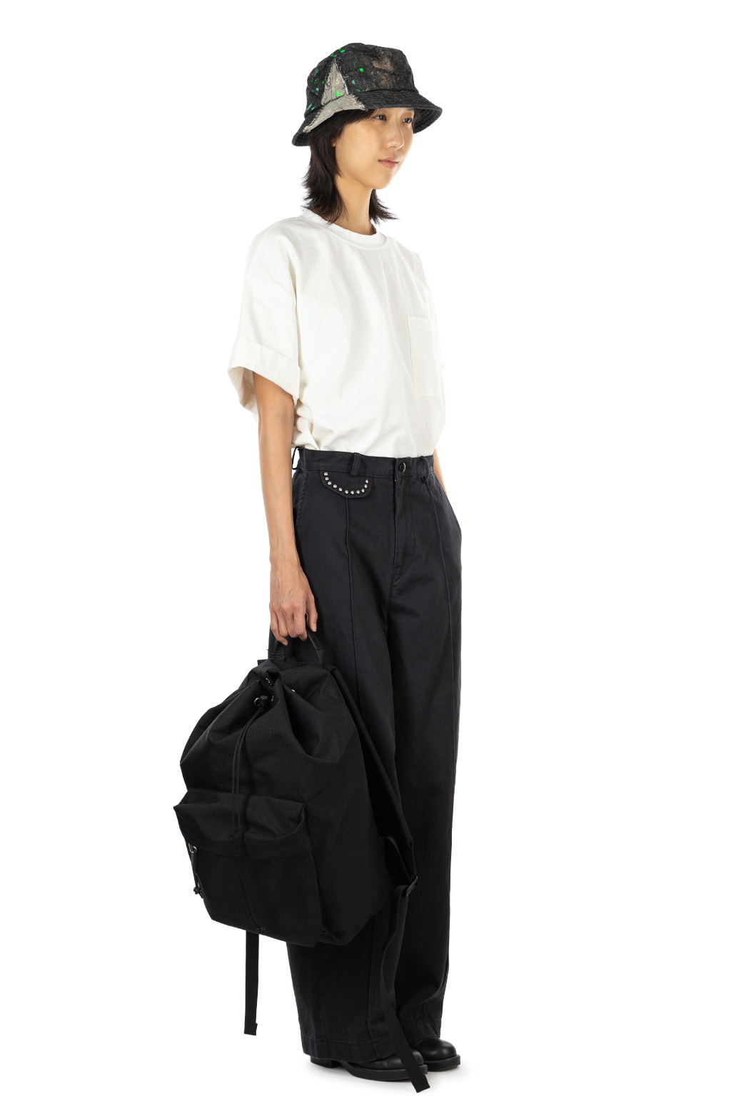 Kapital - Chino BOOGIE DAY Baggy Pants - Black