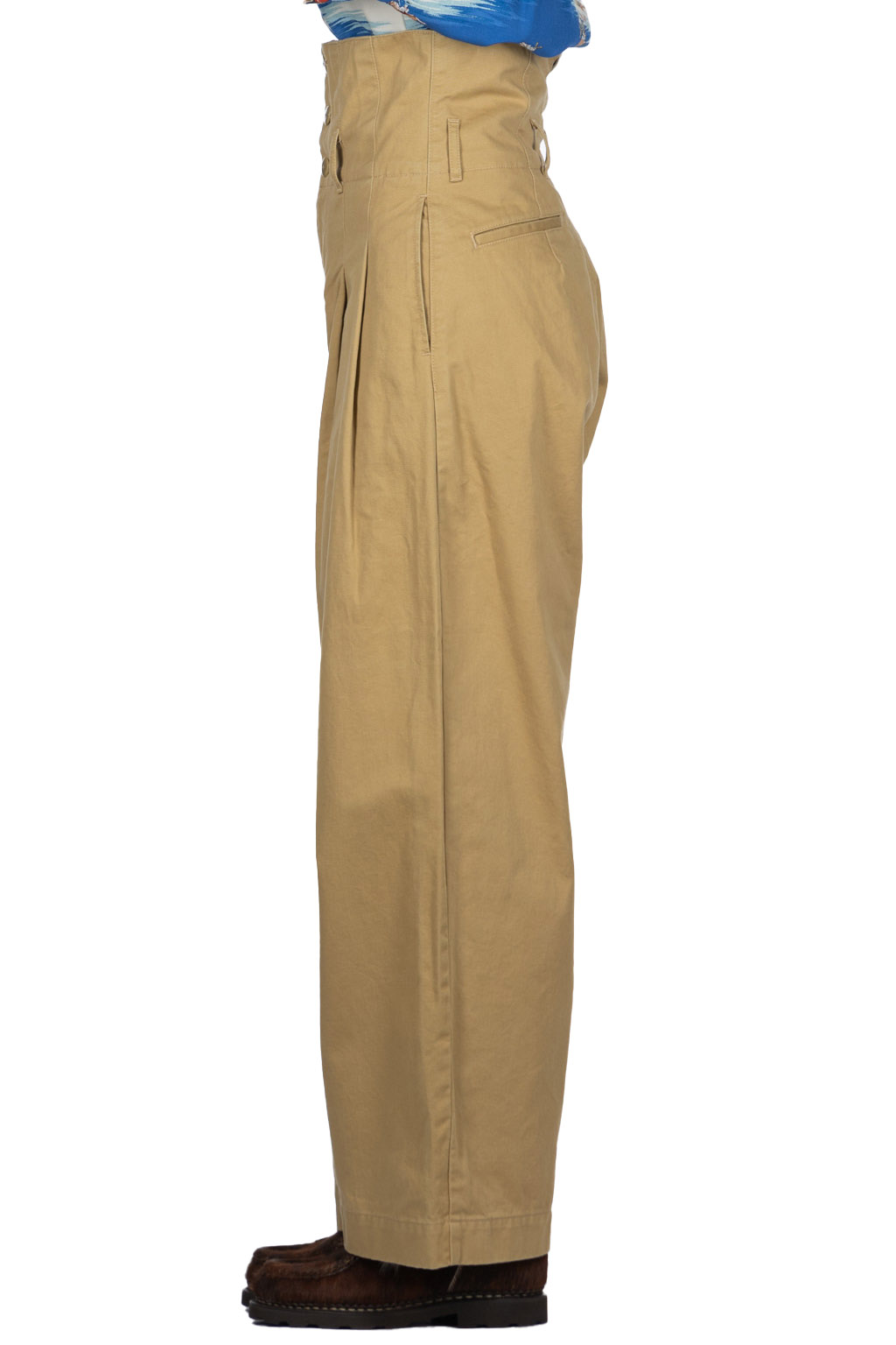 Kapital - Chino High Waist BARON Wide Pants - Beige