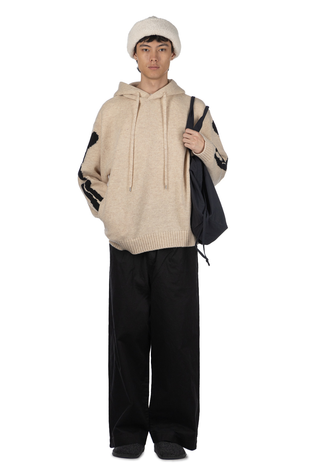 Kapital - Chino High Waisted NIME Pants-Black