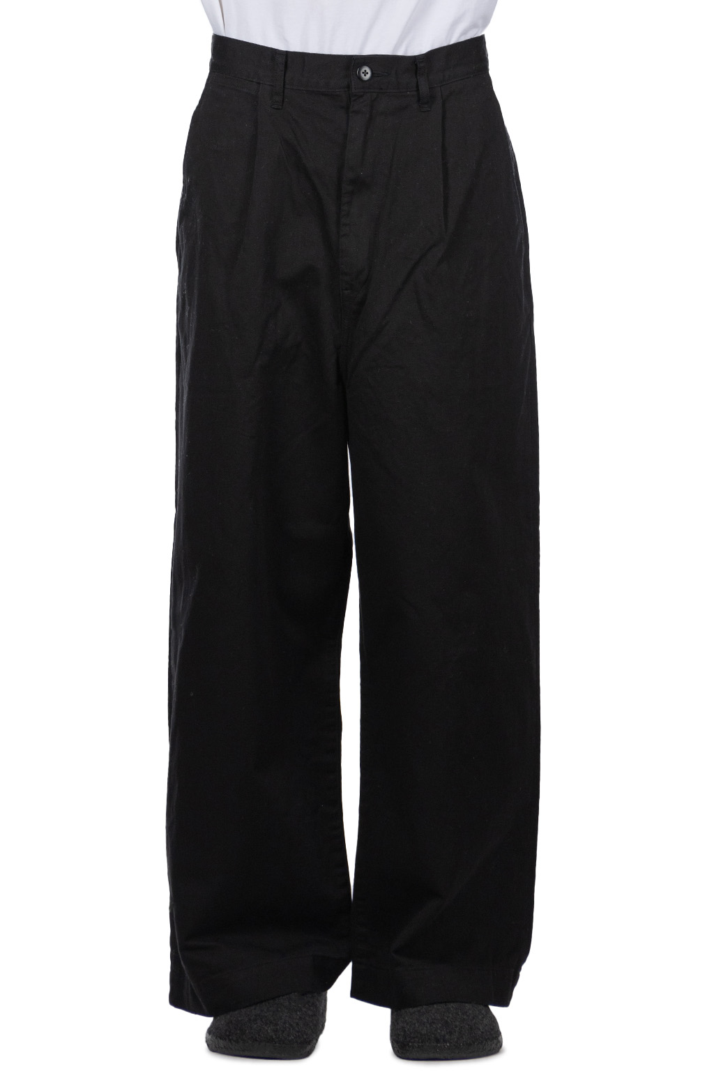 Kapital - Chino High Waisted NIME Pants-Black