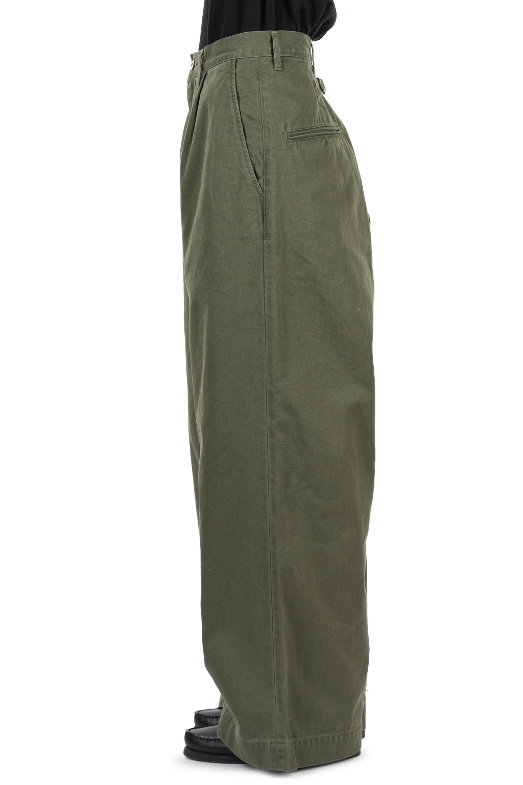 Kapital - Chino High Waisted NIME Pants - Khaki