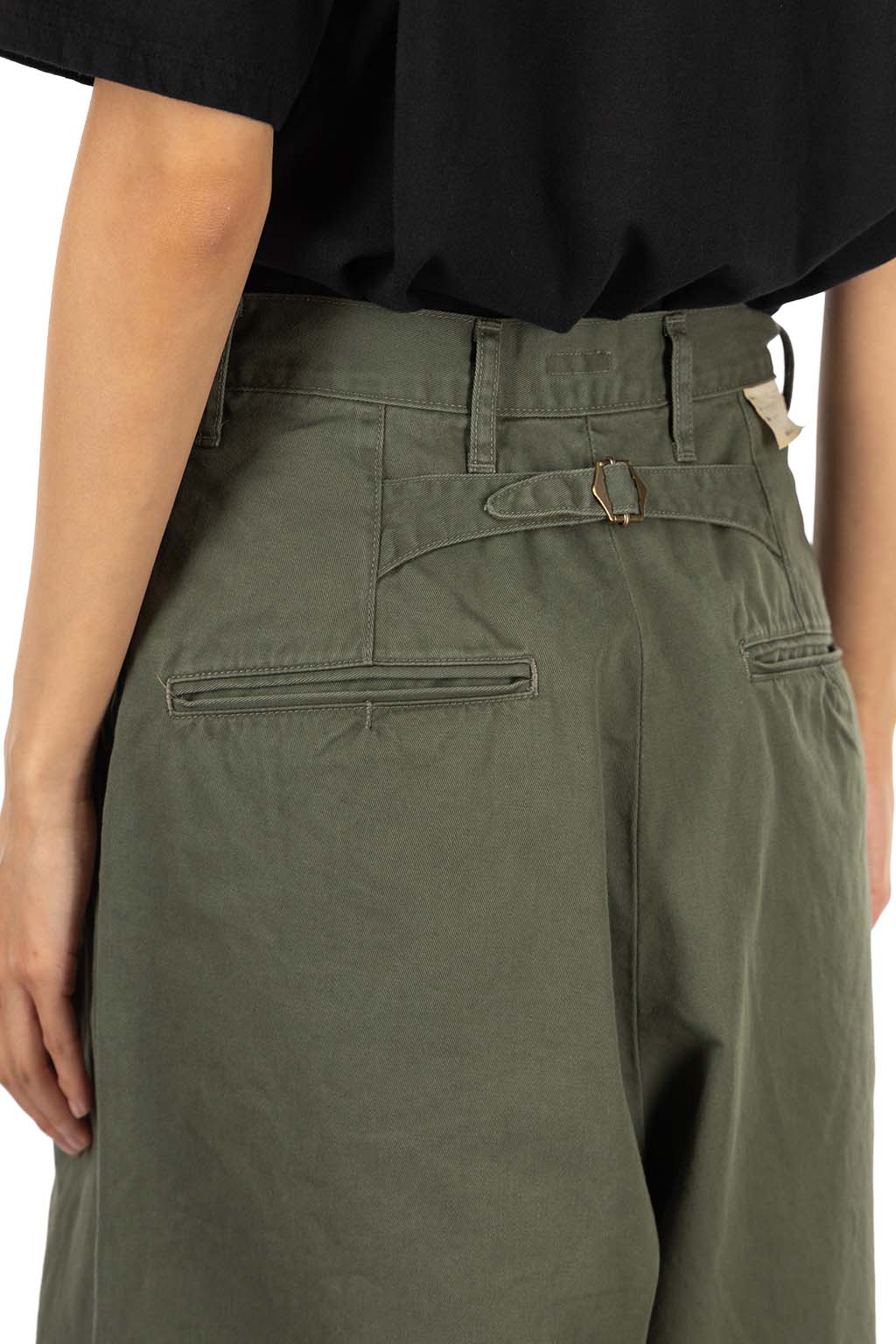Kapital - Chino High Waisted NIME Pants - Khaki