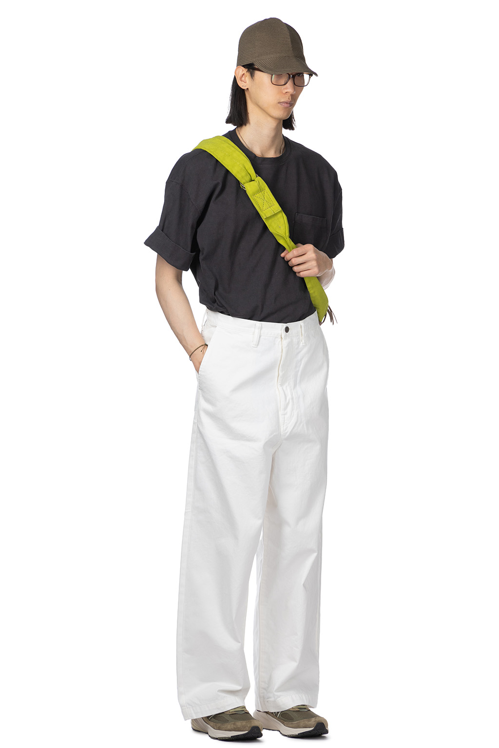 Kapital | Chino PORT Baggy Pants - White | Men | Blue Button Shop