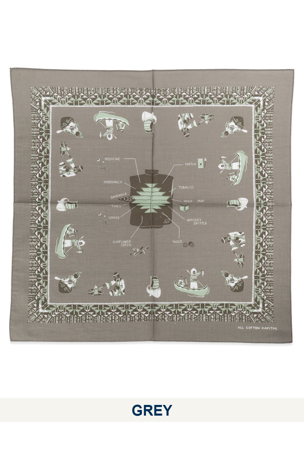 Kapital - Color Bandanna (ZEPHER Vest Life) - 6 Color Choices