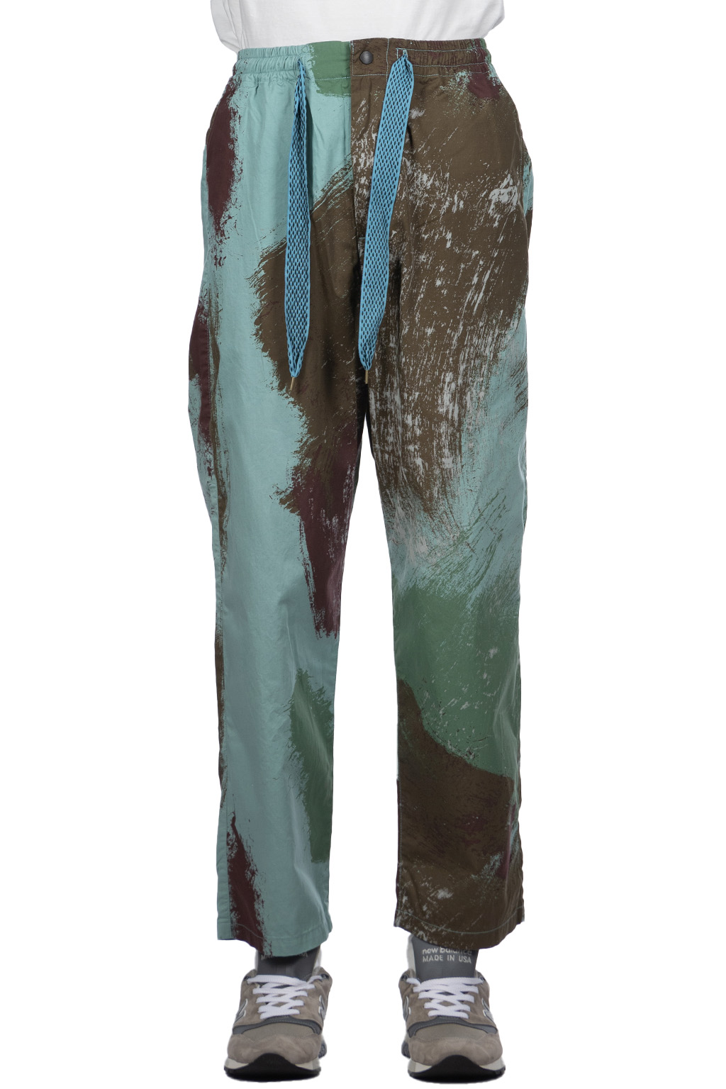 Kapital | Combed Burberry BRUSH-CAMO EASY Pants - Turquoise | Men