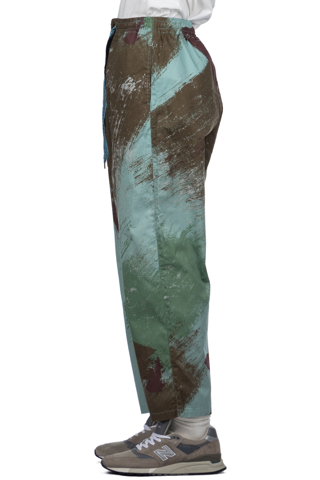 Kapital | Combed Burberry BRUSH-CAMO EASY Pants - Turquoise | Men