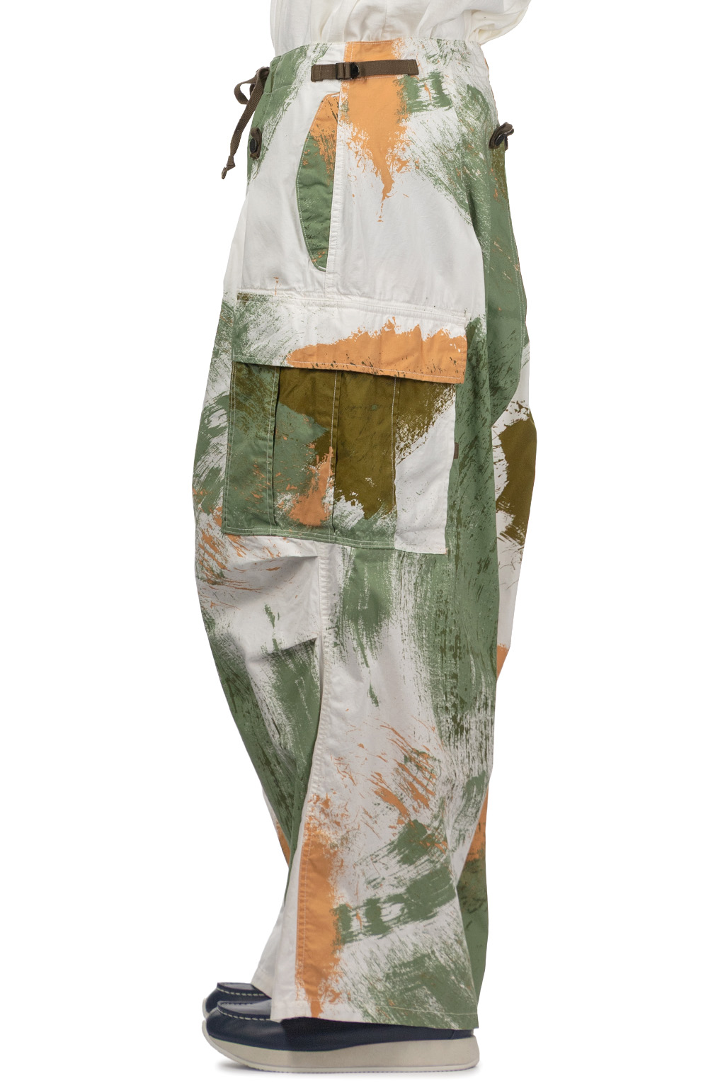 Kapital - Combed Burberry BRUSH-CAMO JUMBO Cargo Pants - White