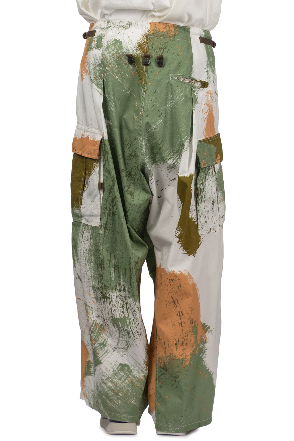 Kapital - Combed Burberry BRUSH-CAMO JUMBO Cargo Pants - White