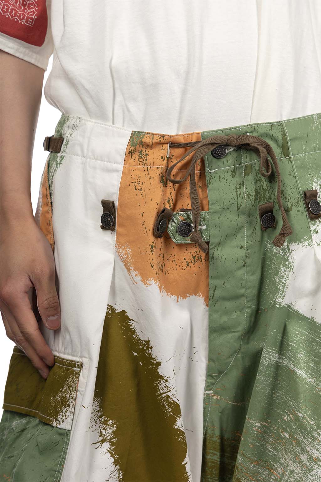 Kapital - Combed Burberry BRUSH-CAMO JUMBO Cargo Pants - White