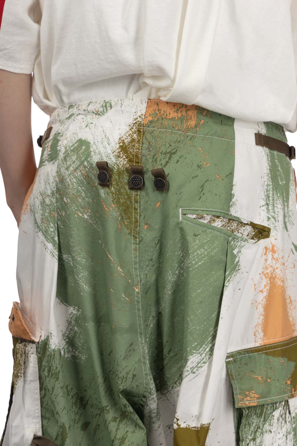 Kapital - Combed Burberry BRUSH-CAMO JUMBO Cargo Pants - White