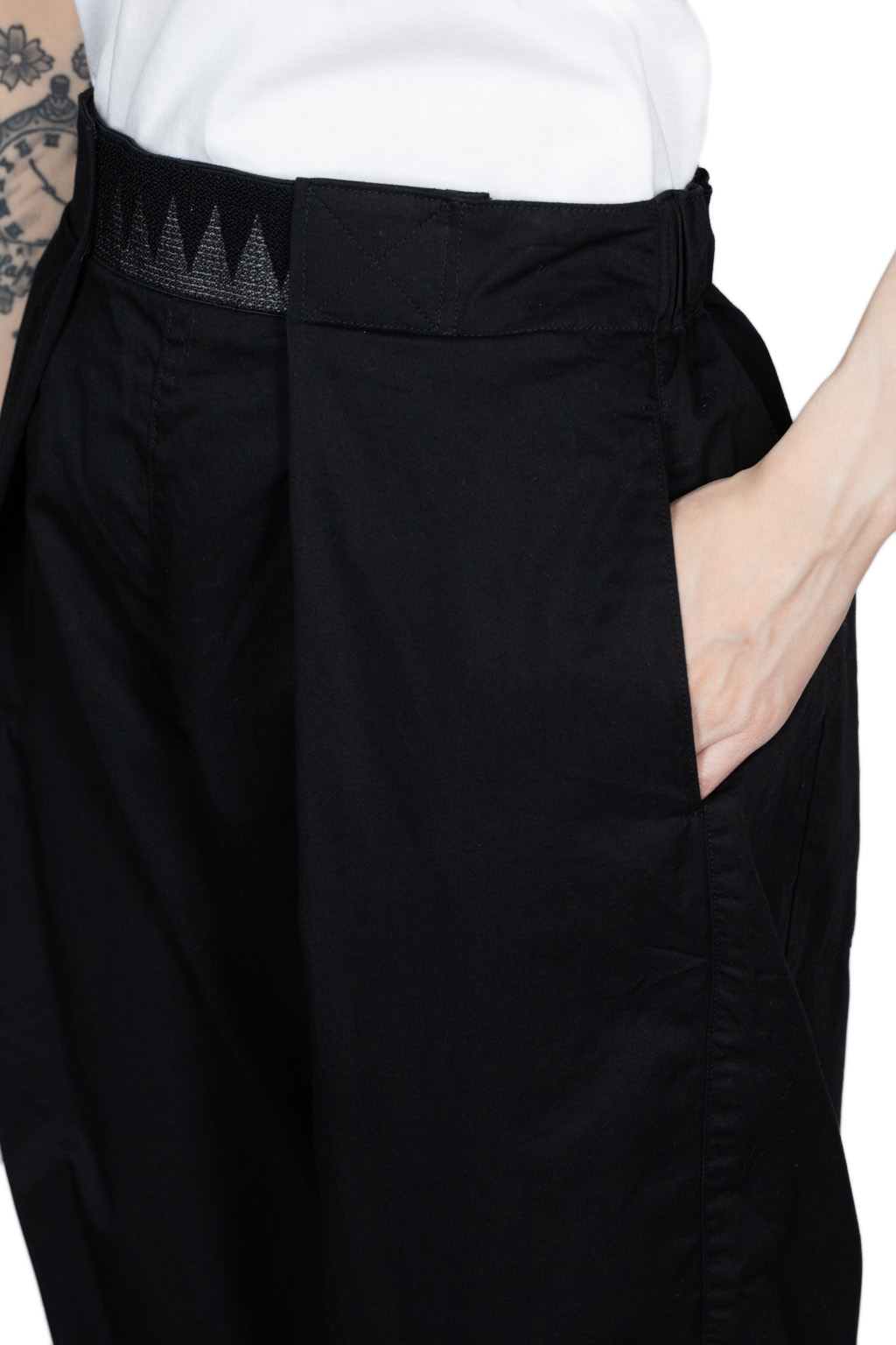 Kapital Combed Burberry Cotton EASY-BEACH-GO Pants - Black