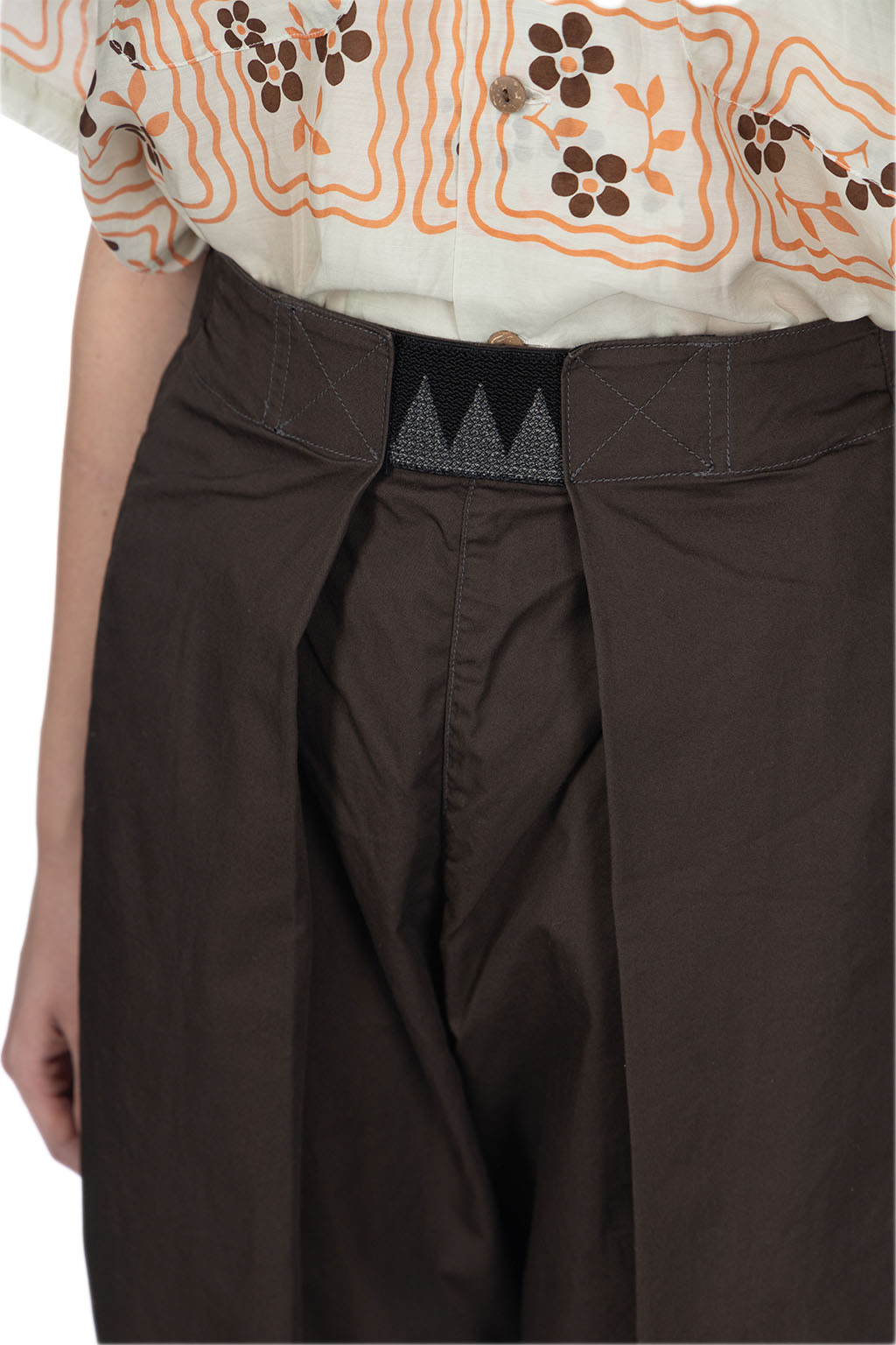 Kapital Combed Burberry Cotton EASY-BEACH-GO Pants - Dark Grey