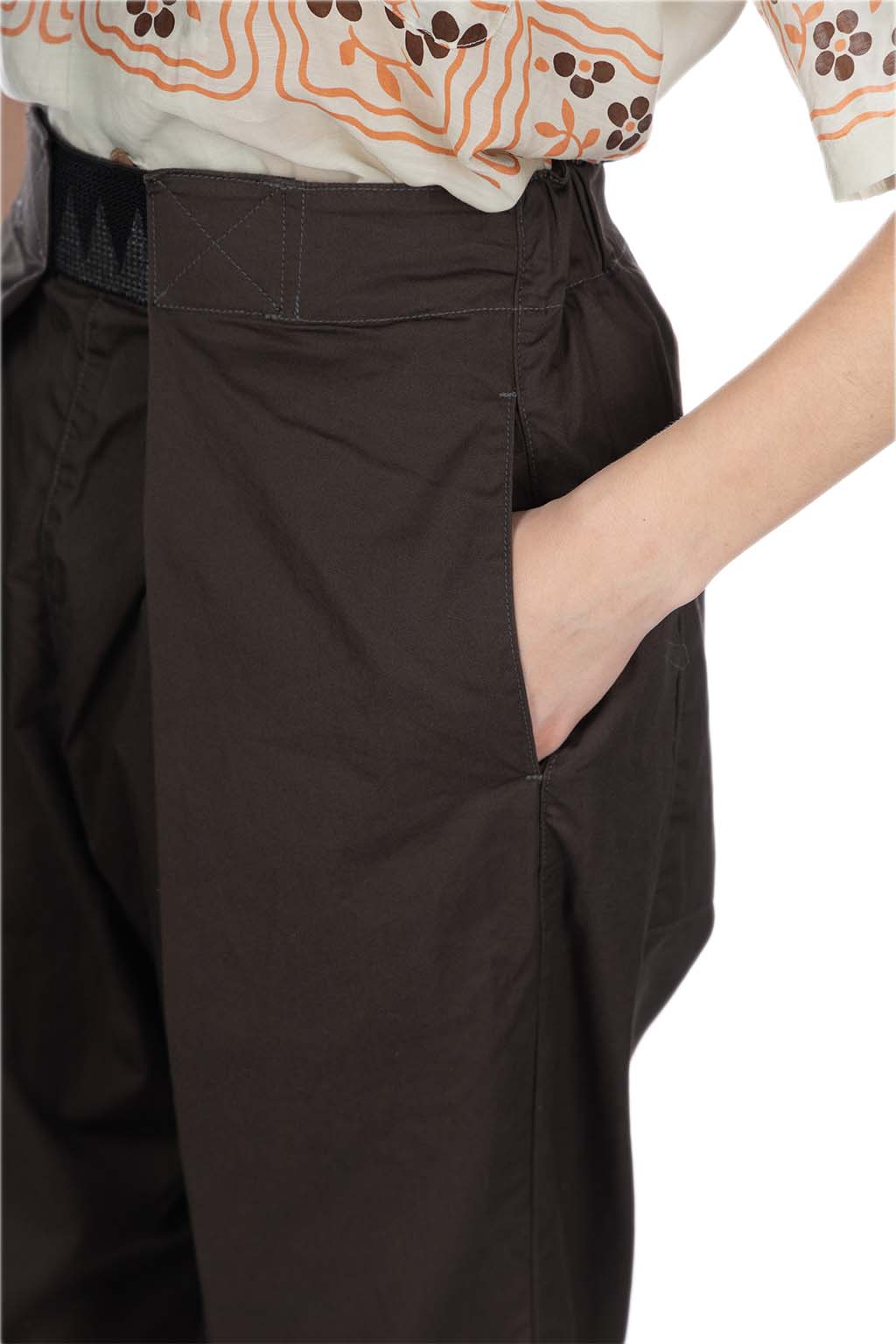Kapital Combed Burberry Cotton EASY-BEACH-GO Pants - Dark Grey
