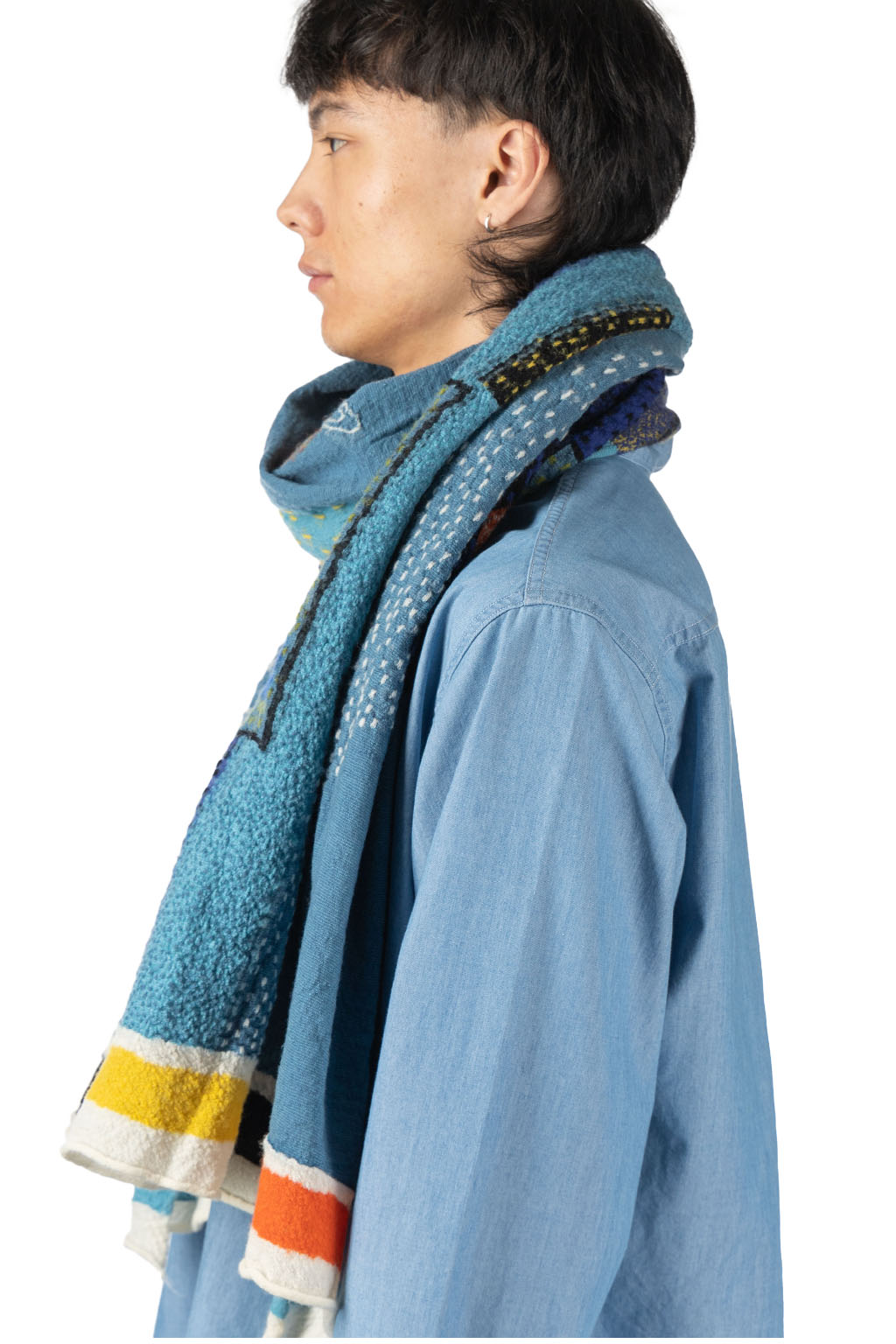 Kapital Compressed Wool Scarf GABBEH UNIVERSE - 2 Colors
