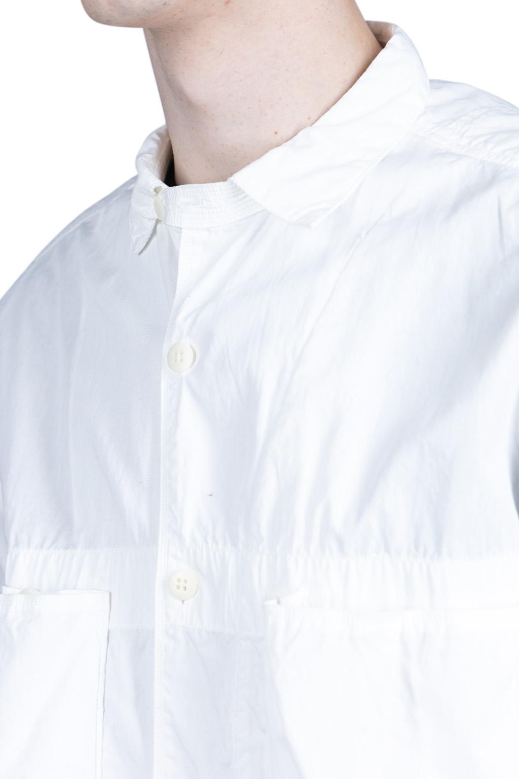 Kapital Cotton Broad Anorak Shirt - White