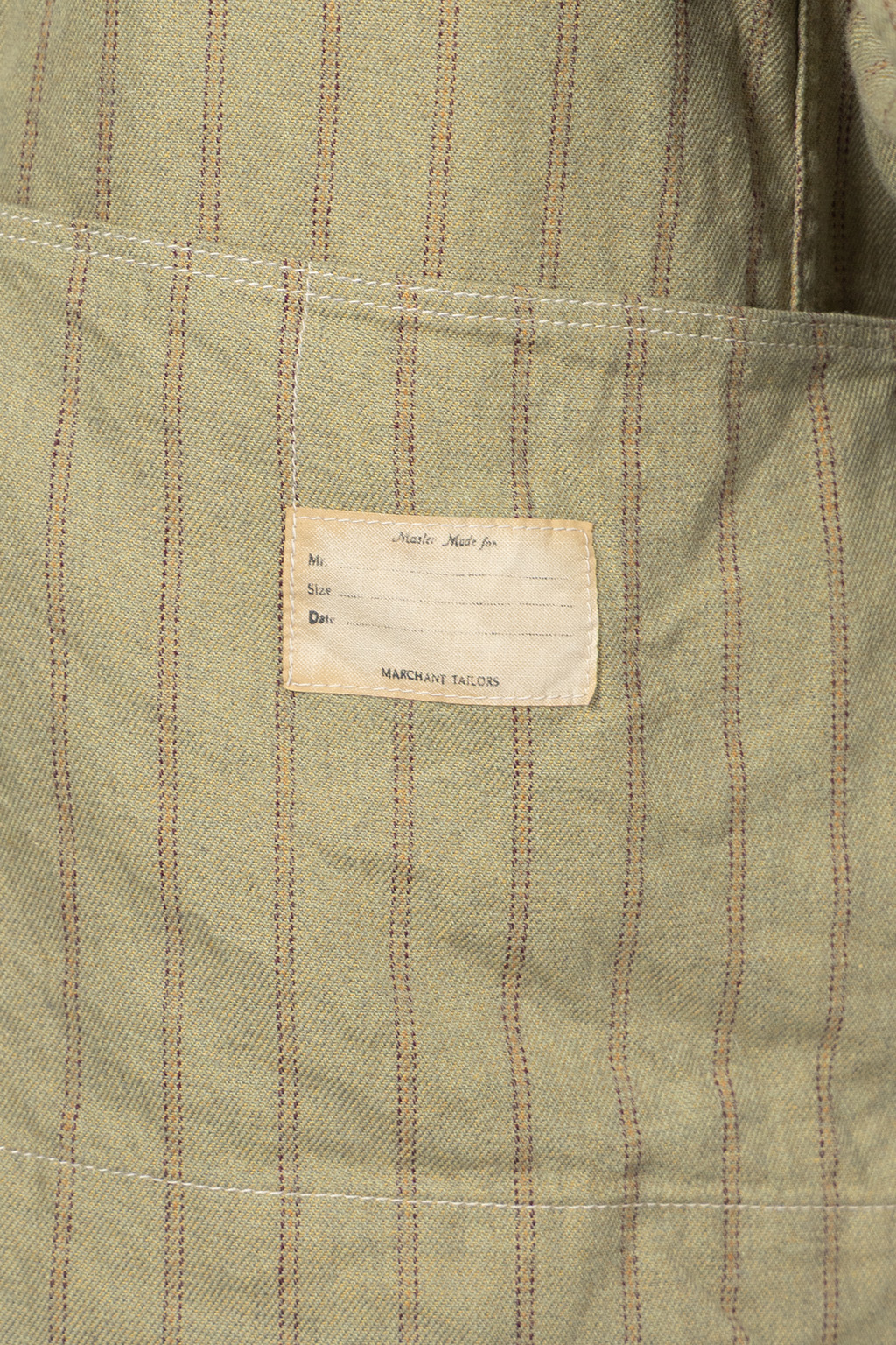 Kapital - Cotton Linen GIBSON Stripe CACTUS Coverall - Light Green