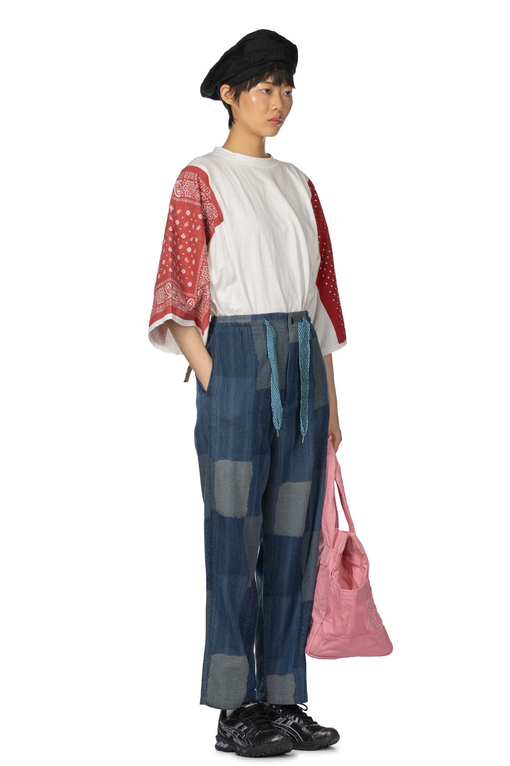 Kapital - Cotton Linen TUGIHAGI EASY Pants - Navy