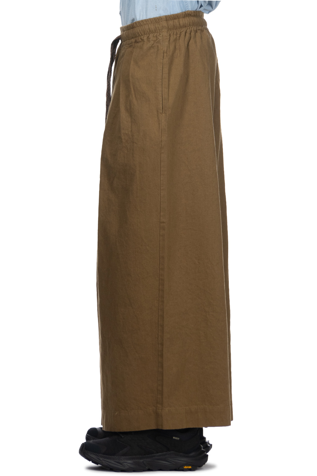 Kapital | Cotton Linen Twill RUDE Baggy Pants - Khaki | Men