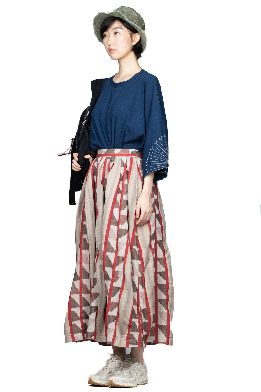 Kapital Cotton Pueblo Stripe HARVEST Skirt
