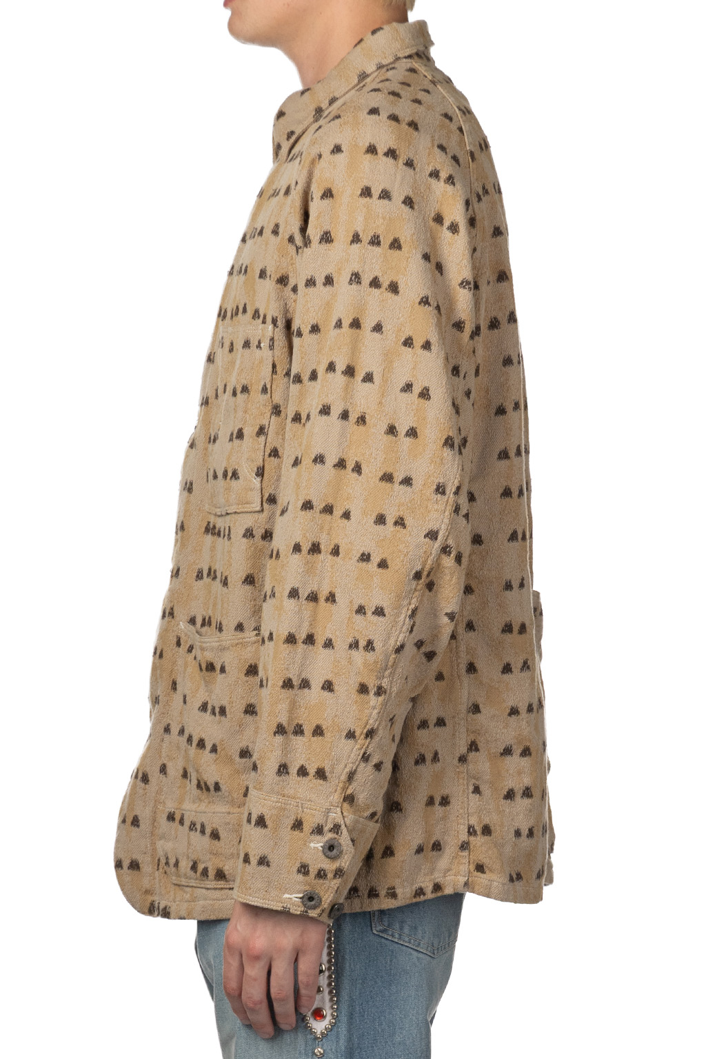 Kapital - Cotton TUME-BASHOH CACTUS Coverall-Beige