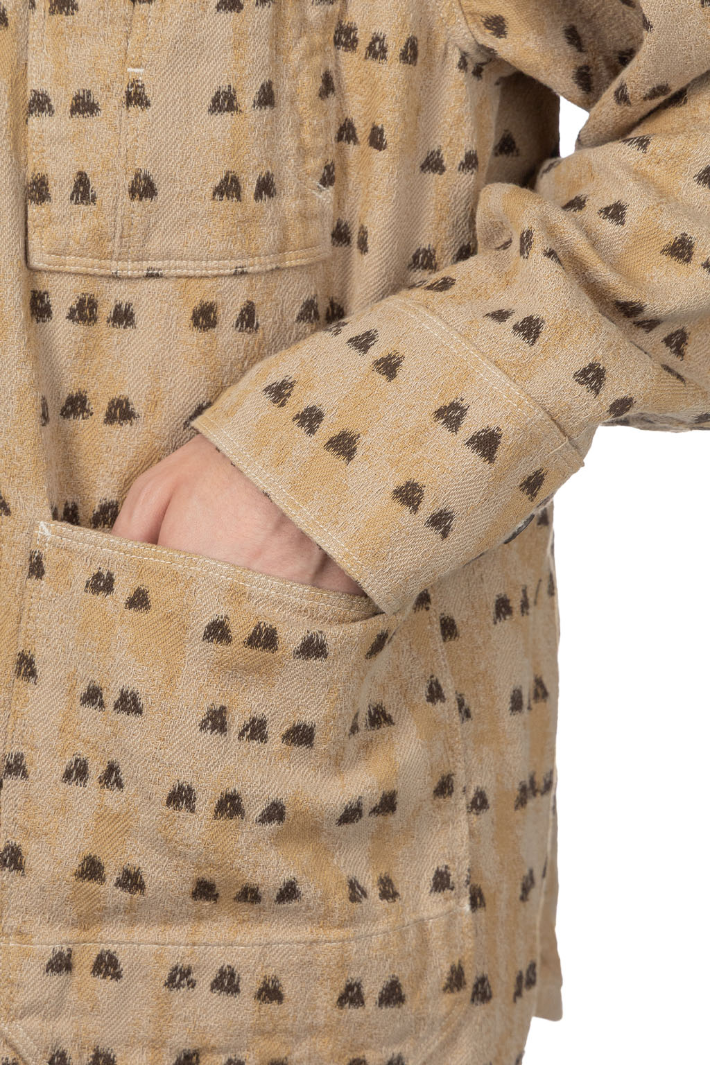 Kapital - Cotton TUME-BASHOH CACTUS Coverall-Beige
