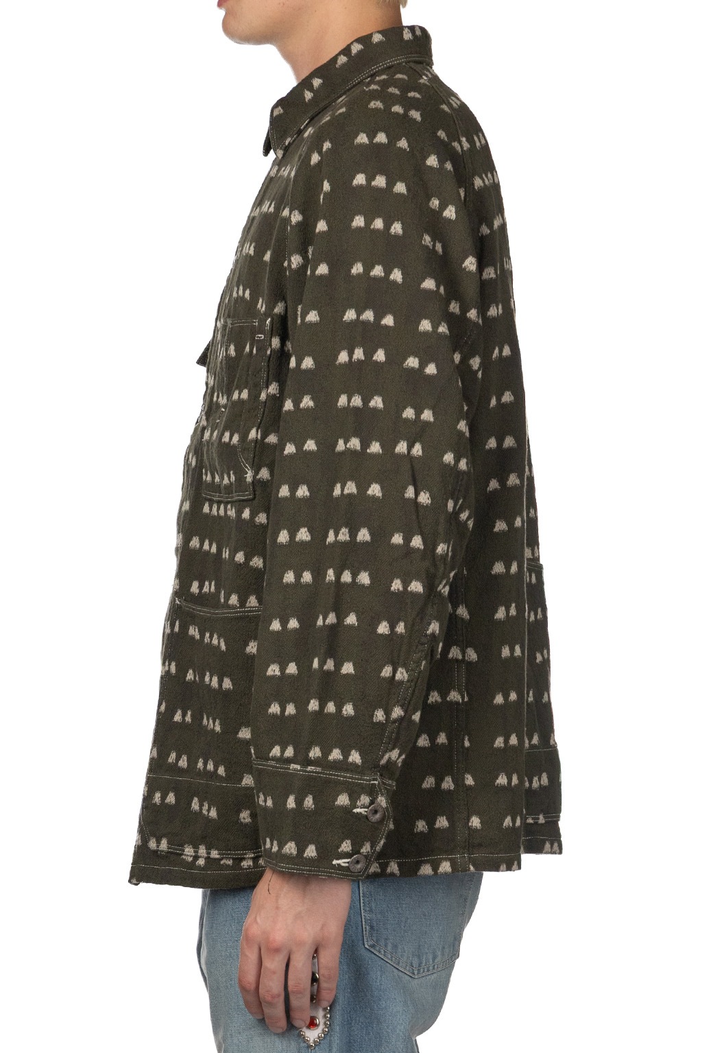 Kapital - Cotton TUME-BASHOH CACTUS Coverall-Dark Green