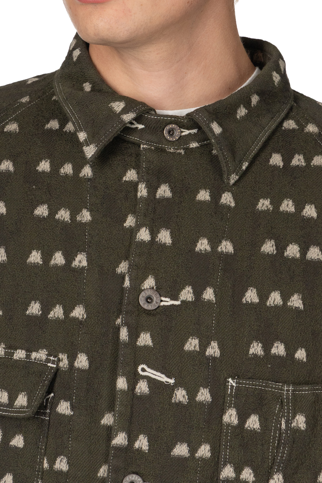 Kapital - Cotton TUME-BASHOH CACTUS Coverall-Dark Green