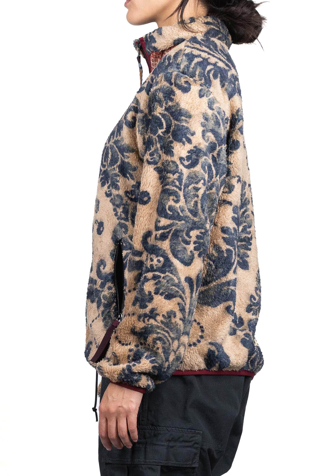 Kapital DAMASK Fleece ZIP Blouson - Beige