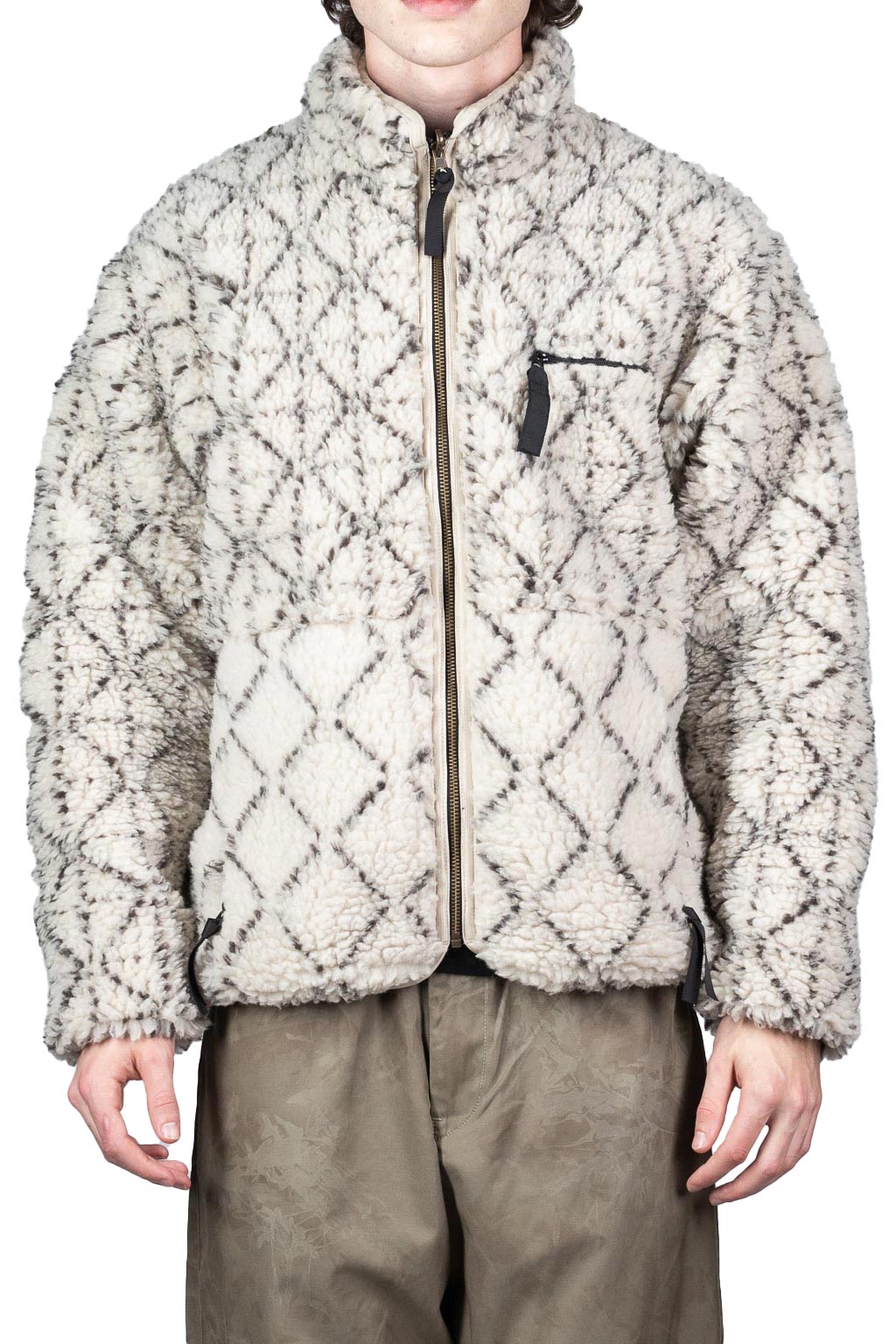 Kapital DO-GI SASHIKO BOA Fleece Reversible Blouson - Natural