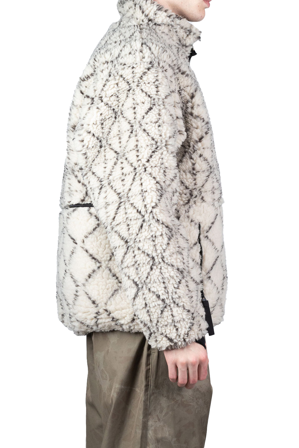 Kapital DO-GI SASHIKO BOA Fleece Reversible Blouson - Natural