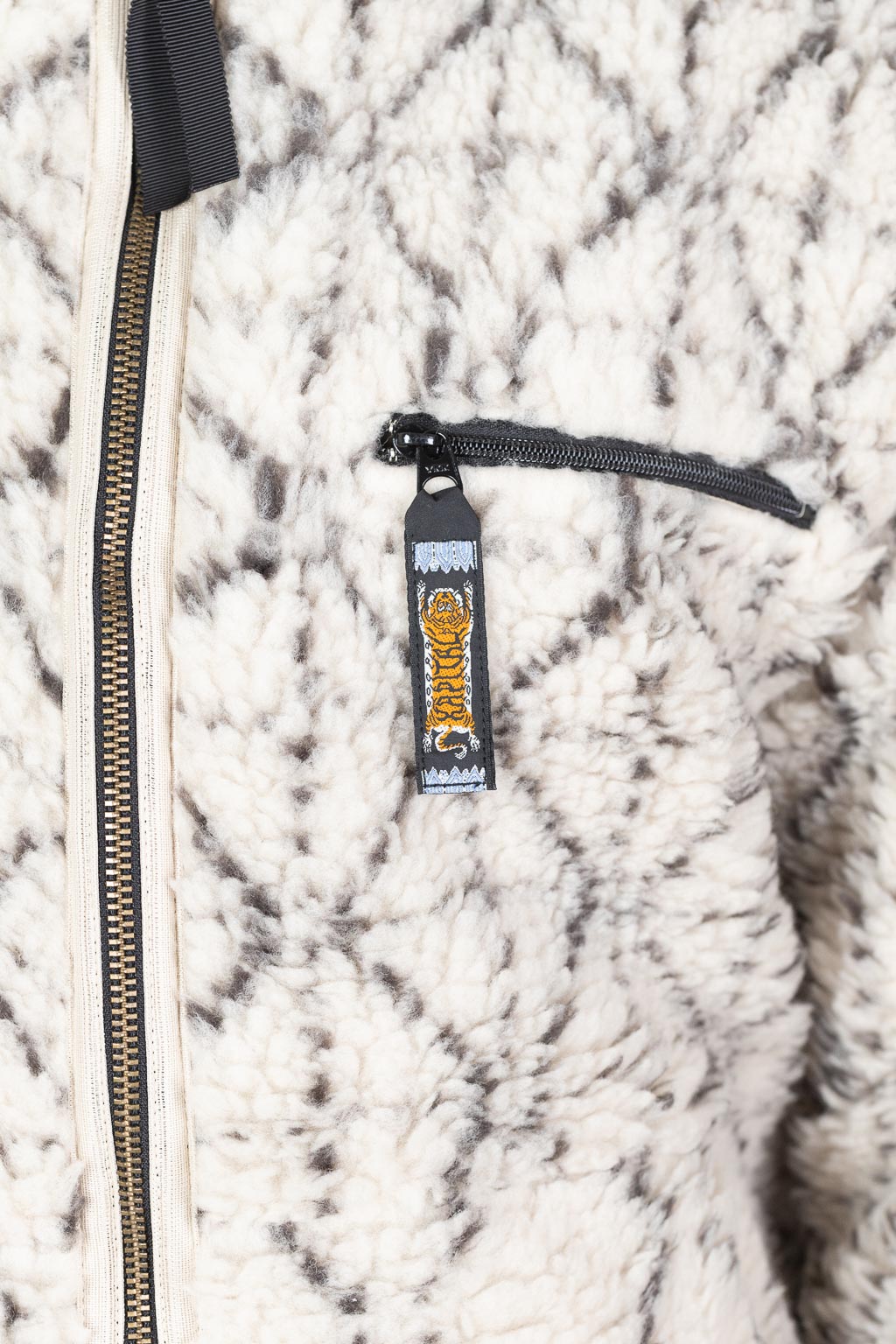 Kapital DO-GI SASHIKO BOA Fleece Reversible Blouson - Natural