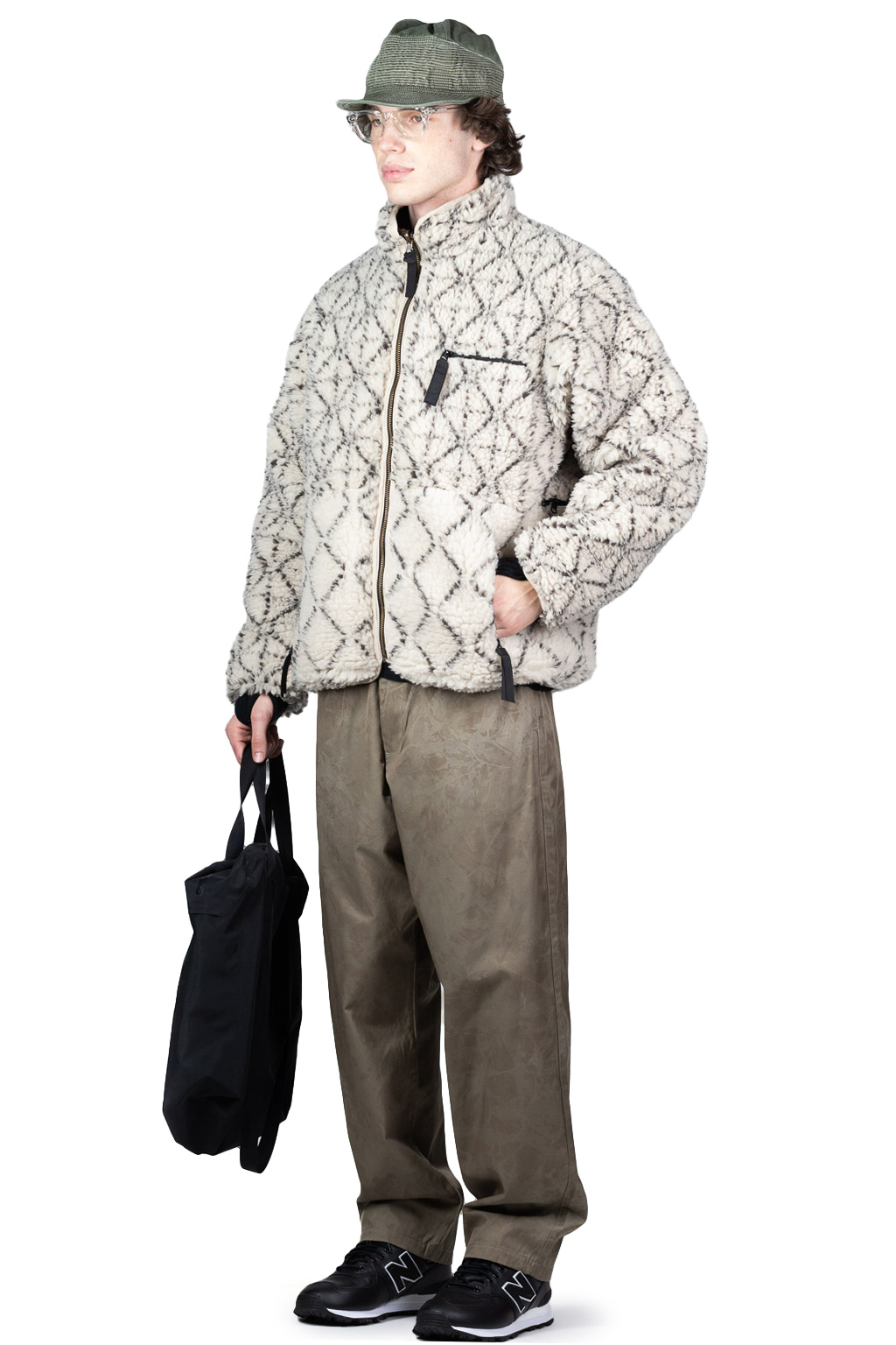Kapital DO-GI SASHIKO BOA Fleece Reversible Blouson - Natural
