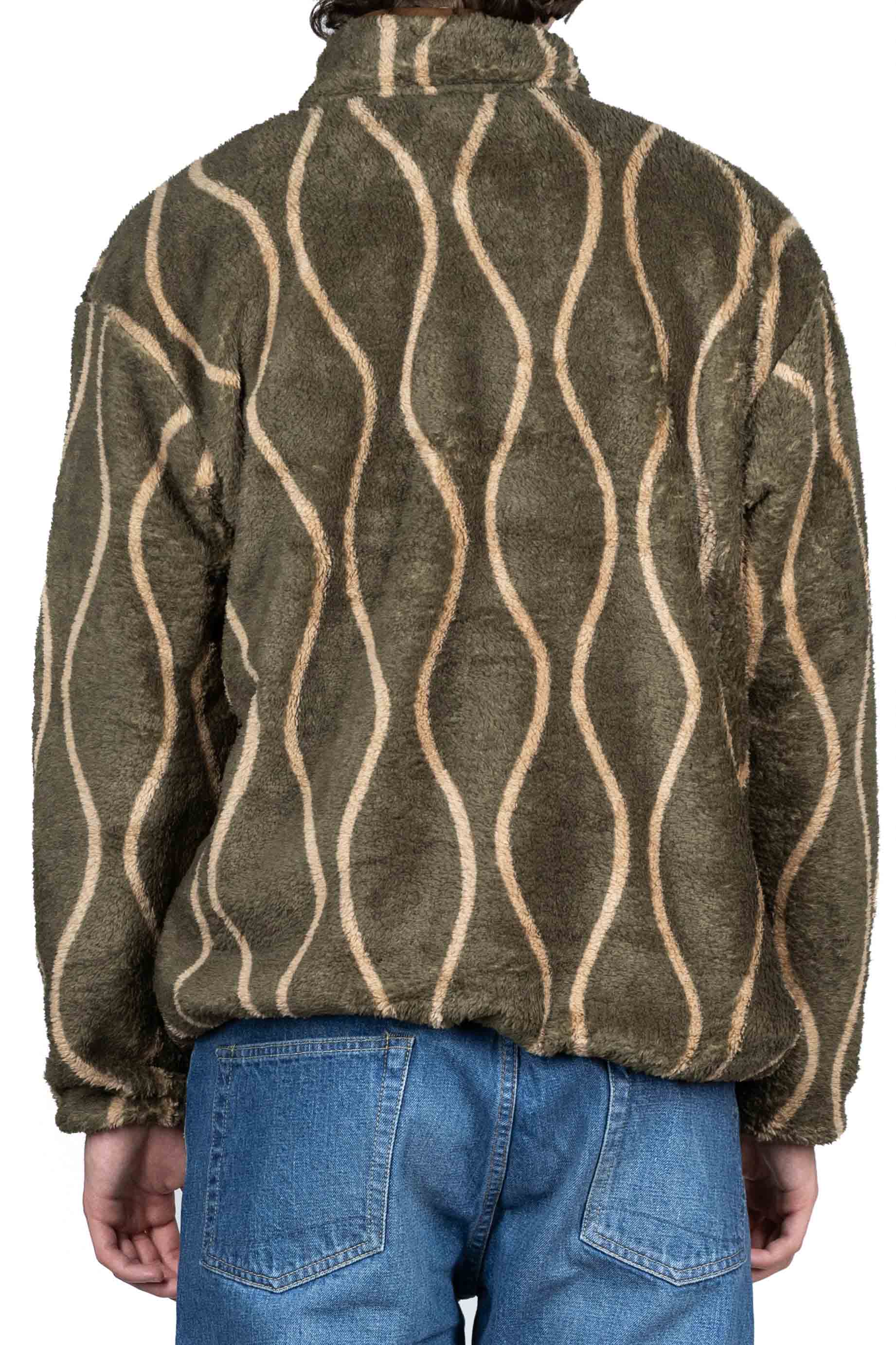 Kapital Drunk Stripe Fleece Pullover
