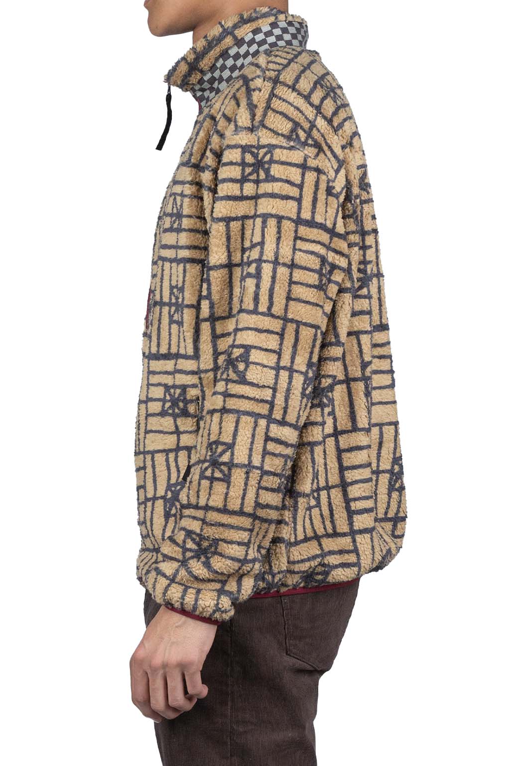 BlueButtonShop - Kapital - Kapital-FOLK-DOMINO-Fleece-ZIP-Blouson