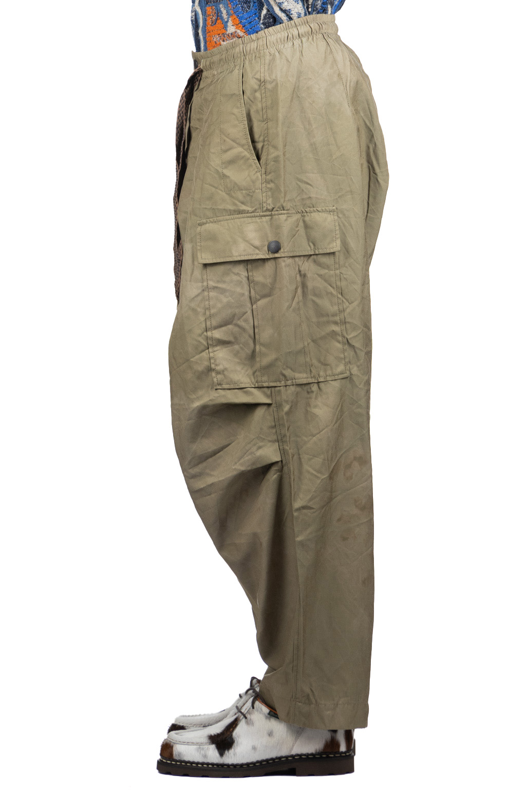 Kapital | Fast Dry Twill EASY JUMBO Cargo Pants - Khaki