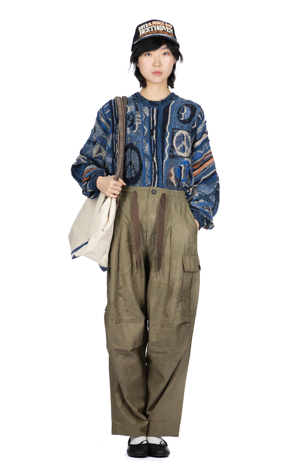Kapital | Fast Dry Twill EASY JUMBO Cargo Pants - Khaki