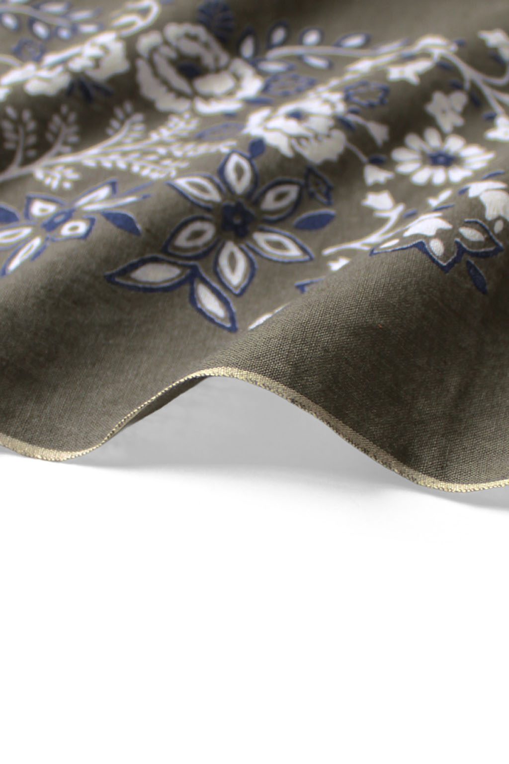 Kapital - Fastcolor Selvedge Bandanna (CHURCHILL GARDEN) 30x30 Large