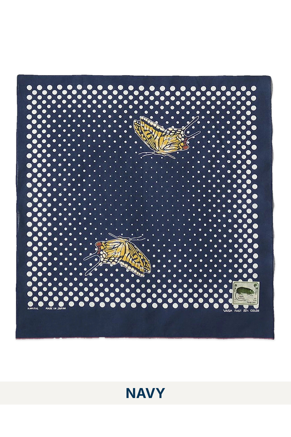 Kapital Fastcolor Selvedge Bandana (Coco Swallowtail) - 2 Colors