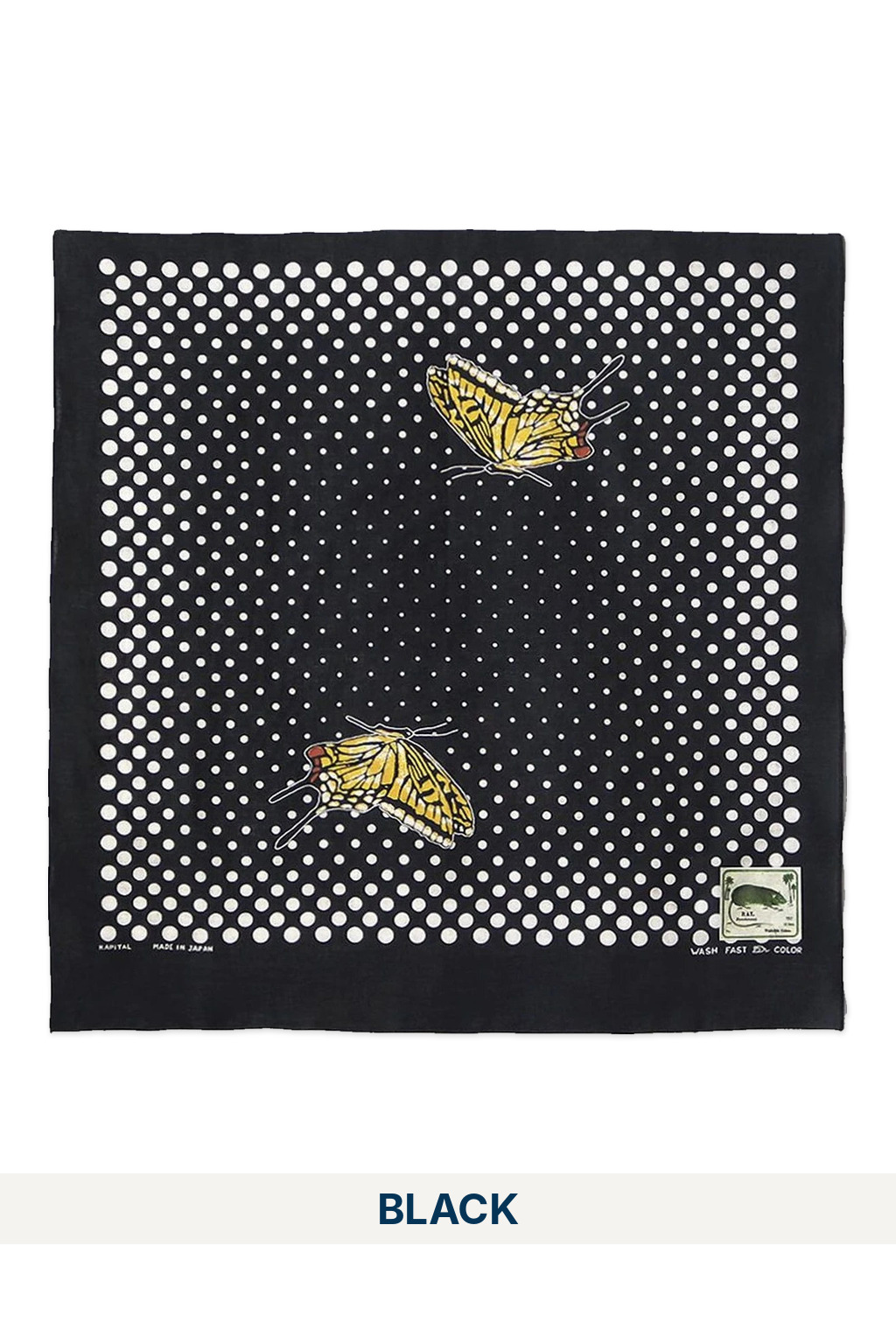 Kapital Fastcolor Selvedge Bandana (Coco Swallowtail) - 2 Colors