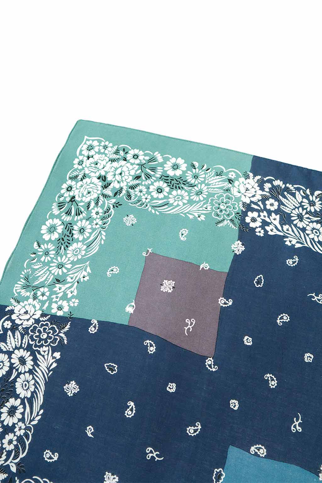 Kapital - Fastcolor Selvedge Bandana (GARDEN Patchwork) - 4 Colors