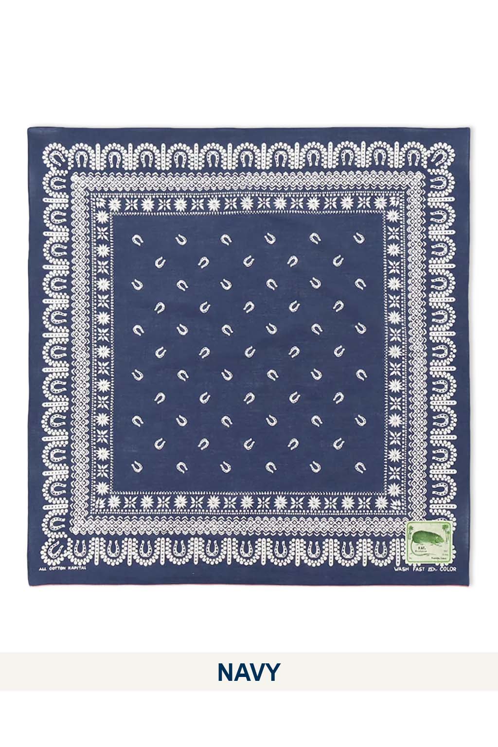 Kapital - Fastcolor Selvedge Bandana (HORSE SHOE) - 2 Colors