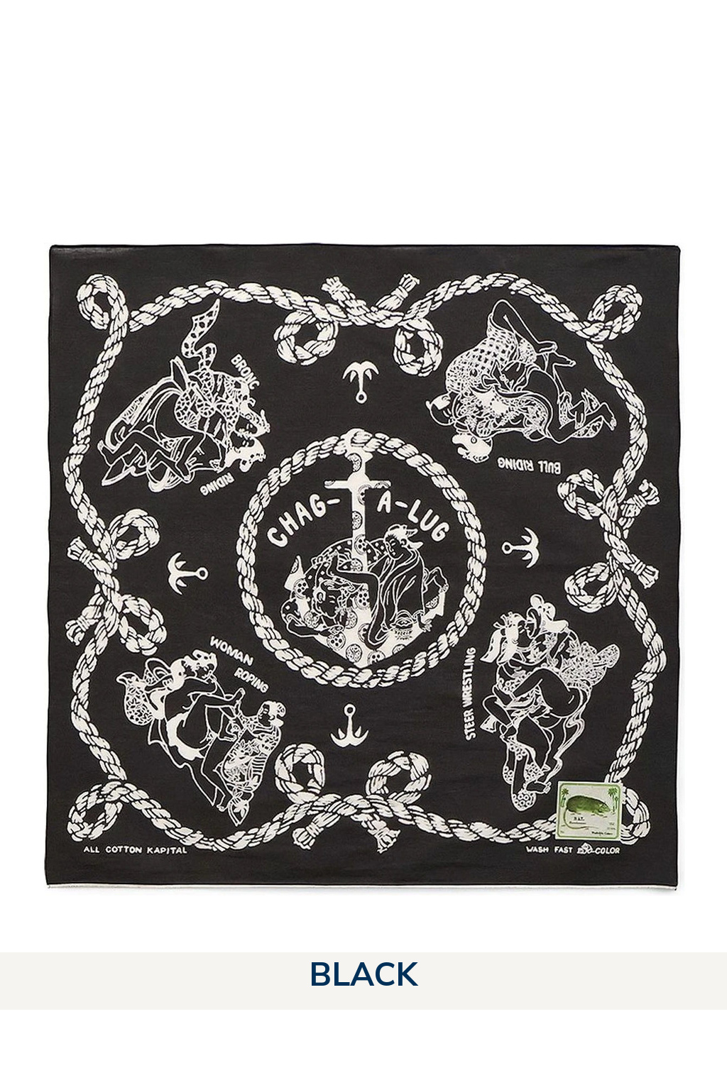 Kapital Fastcolor Selvedge Bandana (SNEAK ANCHOR) - 2 Colors