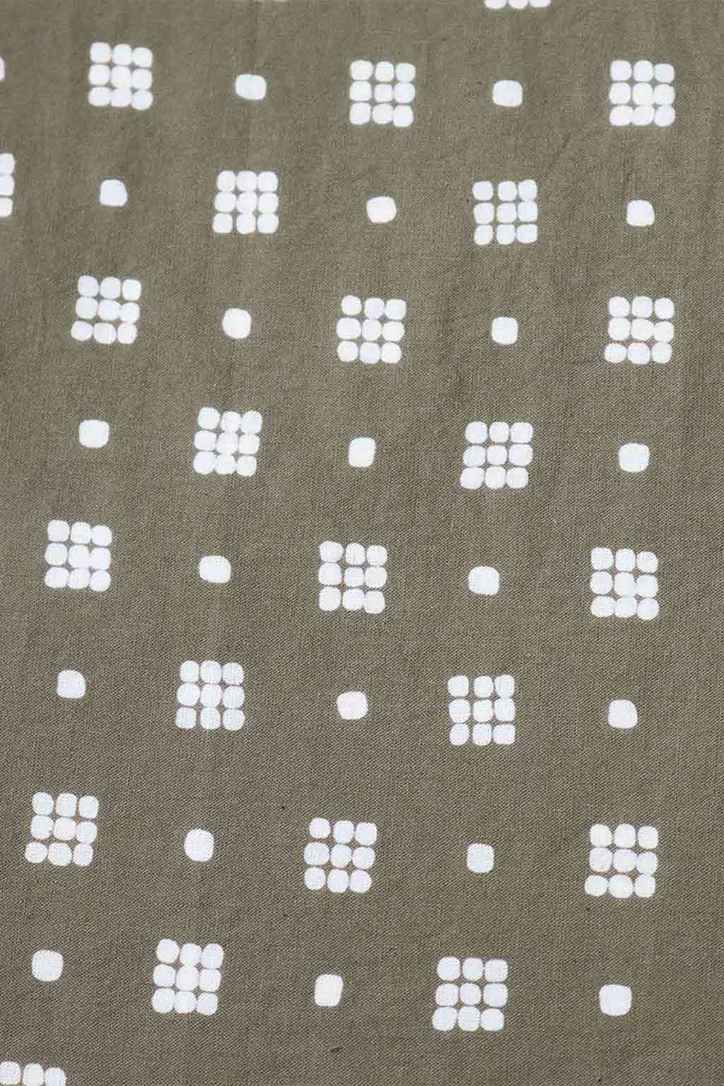 Kapital Fastcolor Selvedge Bandana - Thunderbird - Khaki