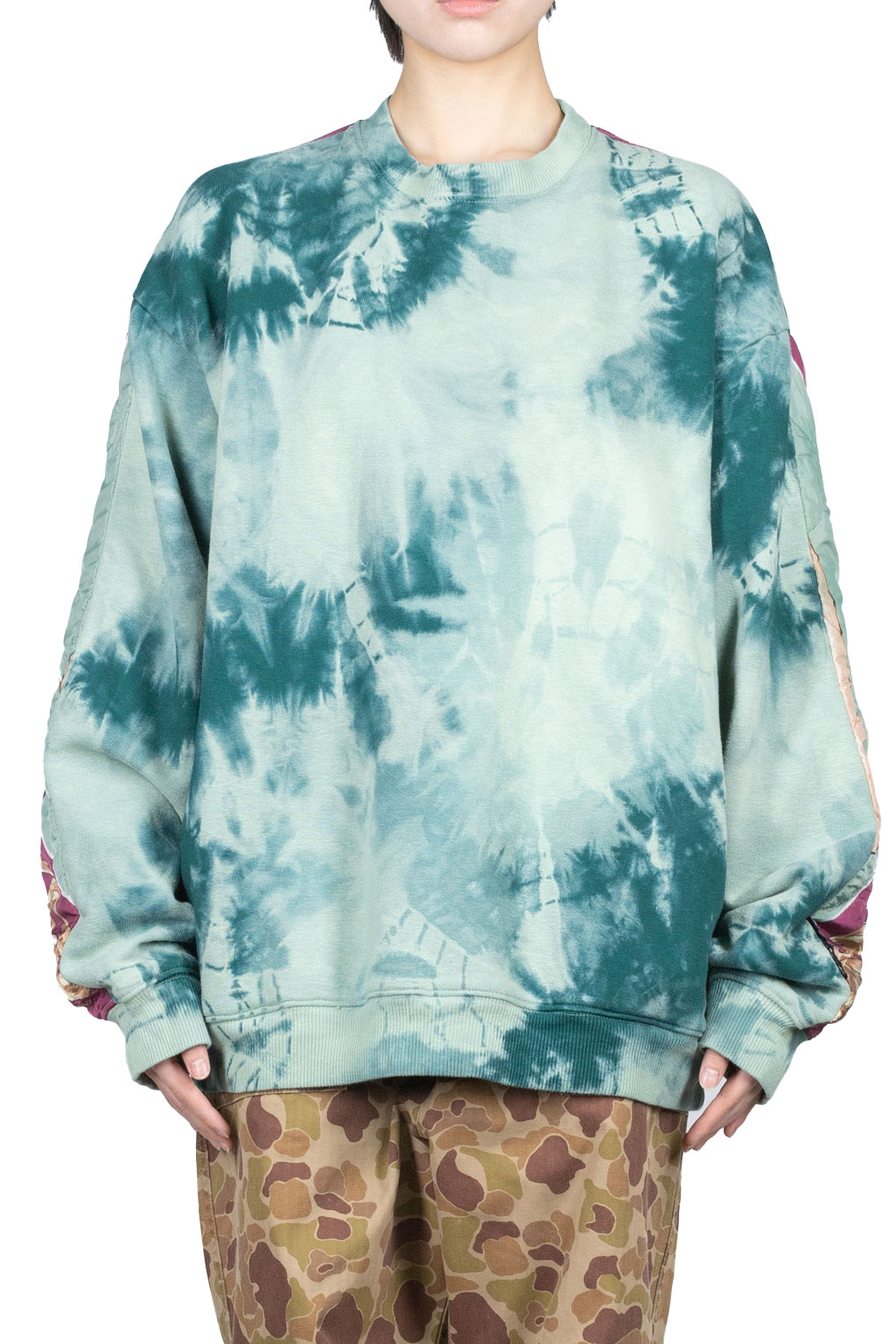 Kapital Fleece Knit BIVOUAC BIG SWT (Virgin Mary Ashbury Dyed)
