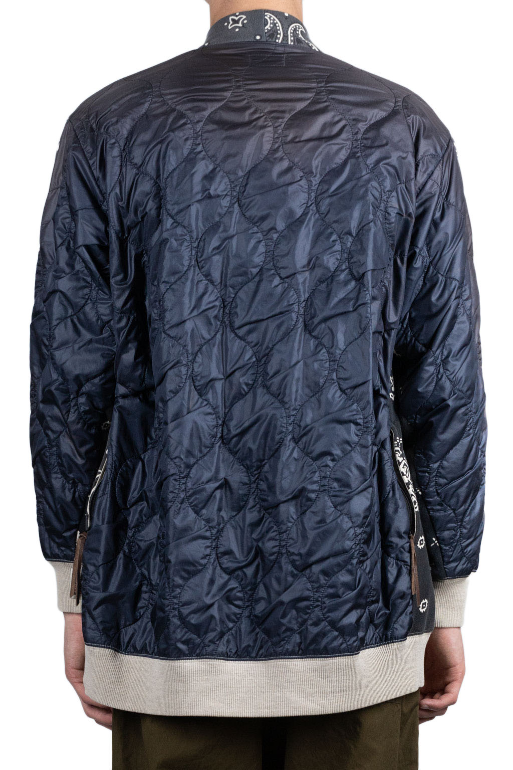 Kapital Fleecy Knit Bandana BIVOUAC Cardigan - Black