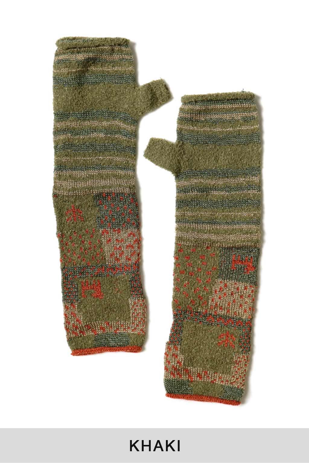 Kapital GABBEH Patchwork 2Ways Mittens  - 3 Colors